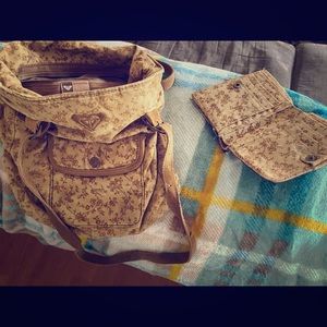 Vintage Roxy purse and matching wallet